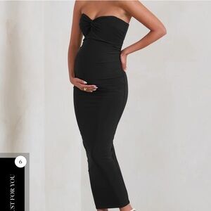 Club L London Maternity Black Dress